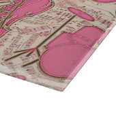 Noten und Instrumente Rosa/Elfenbeinküste ID481 Schneidebrett (Ecke)
