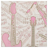 Noten und Instrumente Rosa/Elfenbeinküste ID481 Stoff (Nahaufnahme)