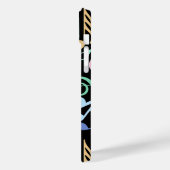 Noten und Symbole Muster schwarz BG Case-Mate iPhone Hülle (Rückseite / Links)