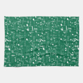 Noten und Symbole, Weihnachtslieder Geschirrtuch (Horizontal)