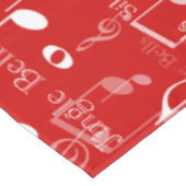 Noten und Symbole, Weihnachtslieder Tischdecke (Schrägansicht)