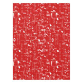 Noten und Symbole, Weihnachtslieder Tischdecke (Vorderseite)