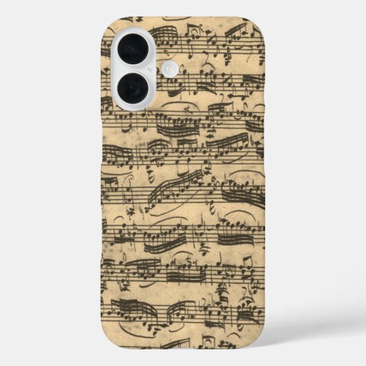 Noten von JS Bach Case-Mate iPhone Hülle (Rückseite)