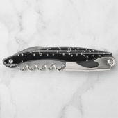 Noten von Noten, schwarz und weiß Kellnermesser (Rückseite)