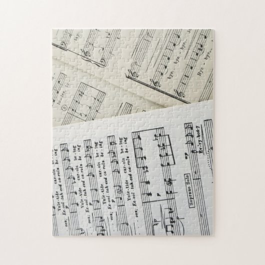 Noten Yuletide Liede Puzzle (Vertikal)