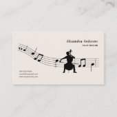 Notenblatt - Cellolehrer Visitenkarte (Vorderseite)