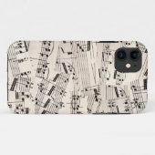 Notenblatt-Collage Case-Mate iPhone Hülle (Rückseite (Horizontal))