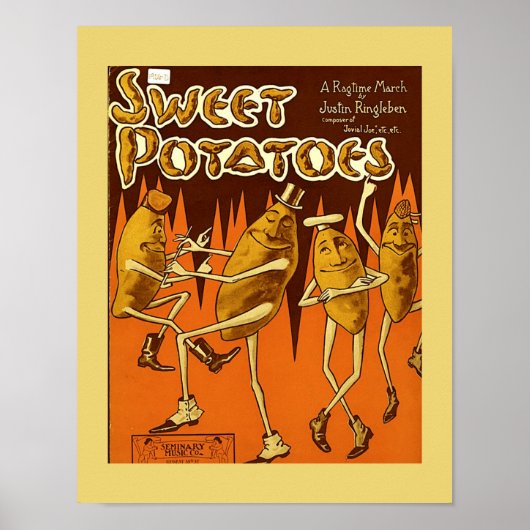 Notenblatt cvr Sweet Potatoes Ragtime March 1906 Poster (Vorne)