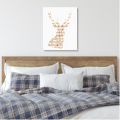 Notenblatt Hirsch verpackte Leinwand (Insitu (Schlafzimmer))