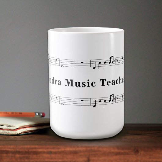 Notenblatt Kaffeetasse