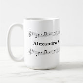 Notenblatt Kaffeetasse (Links)