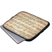 Notenblatt Laptopschutzhülle (Vorne Knopf)