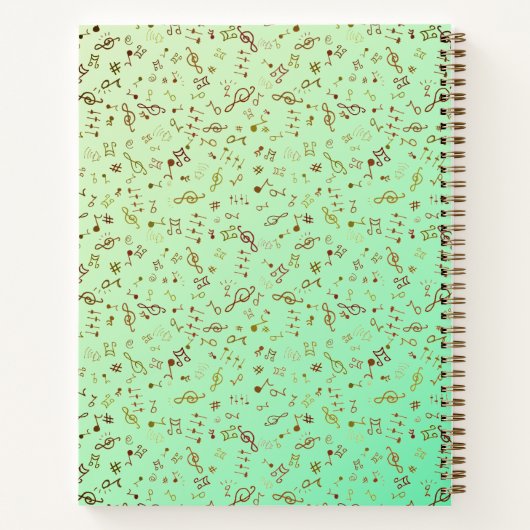 Notenblatt Notizblock (Rückseite)