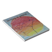 Notenbuch mit Stil. Notizblock (angewinkelt)