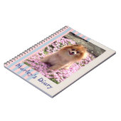 Notenbuch| Spitz Rosa Blume Notizblock (Linke Seite)