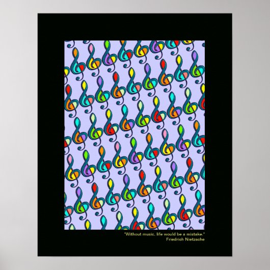 Notendekorationsdruck Poster (Vorne)