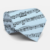 Notendesign auf blau krawatte (Gerollt)