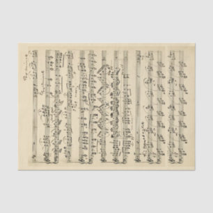 Notenhandschrift Vintage-Pergament Seidenpapier