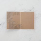 Notenkarte für gesegnete Chickadees (Original) Dankeskarte (Innenseite)