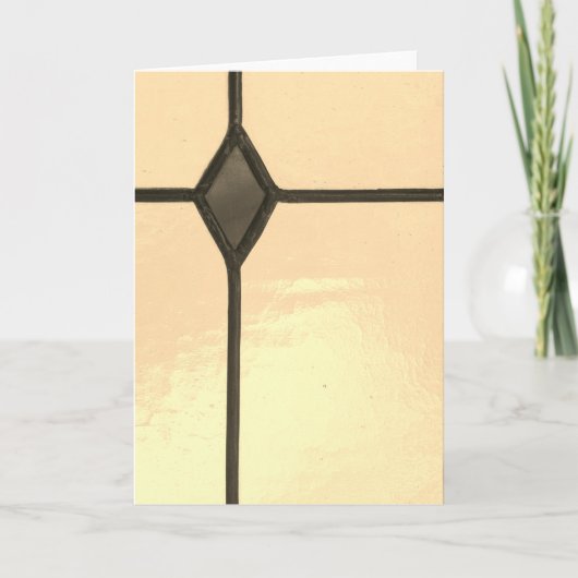 Notenkarte leer mit goldfarbenem Querformat Karte (Vorderseite)