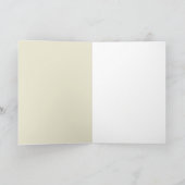 Notenkarte leer mit goldfarbenem Querformat Karte (Innenseite)