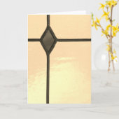 Notenkarte leer mit goldfarbenem Querformat Karte (Gelbe Blume)