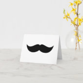 Notenkarte Mustache Karte (Gelbe Blume)