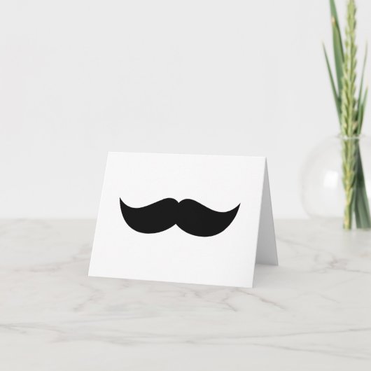 Notenkarte Mustache Karte (Vorderseite)