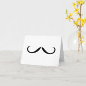 Notenkarte Mustache Karte (Gelbe Blume)