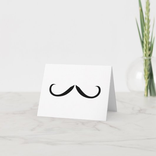 Notenkarte Mustache Karte (Vorderseite)