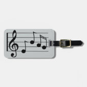 Notenklammer und Belegschaft Gepäckanhänger (Vorderseite horizontal)