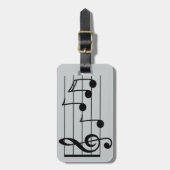 Notenklammer und Belegschaft Gepäckanhänger (Vorderseite vertikal)