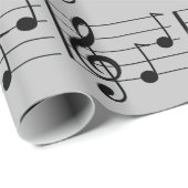 Notenklammer und Belegschaft Geschenkpapier (Rolleneckpunkt)