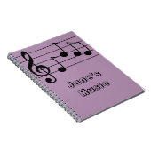 Notenklammer und Belegschaft Notizblock (Rechte Seite)