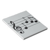 Notenklammer und Belegschaft Notizblock (angewinkelt)