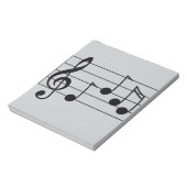 Notenklammer und Belegschaft Notizblock (Rotiert)