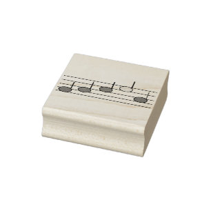 Notenlinien Gummistempel
