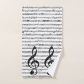 Notenmusik Badhandtuch Set (Handtuch)