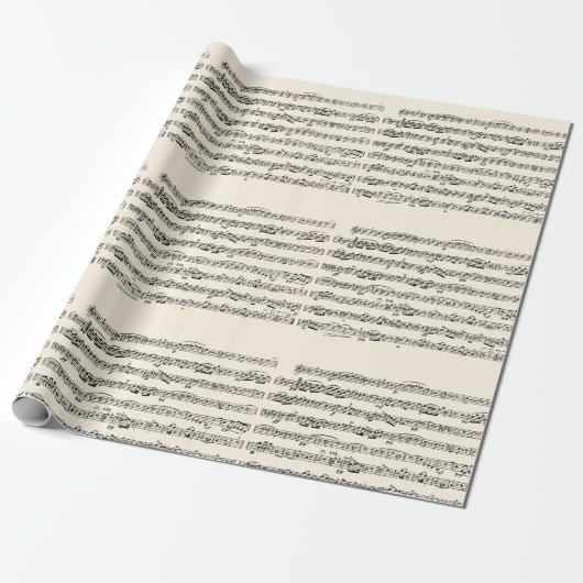Notenmusik Geschenkpapier (Ungerollt)
