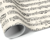 Notenmusik Geschenkpapier (Rolleneckpunkt)