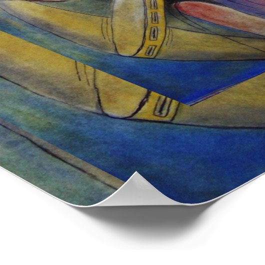 Notenmusik Poster (Ecke)