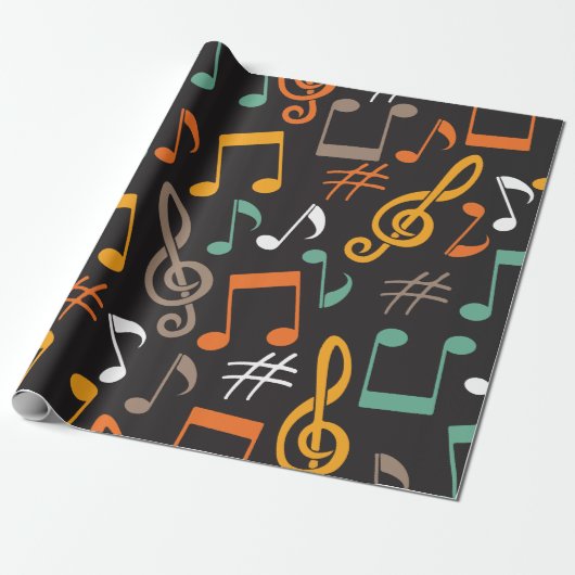 Notenmuster Geschenkpapier (Ungerollt)