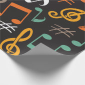 Notenmuster Geschenkpapier (Ecke)