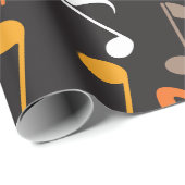 Notenmuster Geschenkpapier (Rolleneckpunkt)