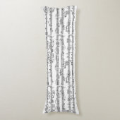 Notenmuster Seitenschläferkissen (Vorderseite Vertikal)