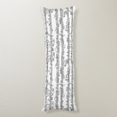 Notenmuster Seitenschläferkissen (Rückseite (Vertikal))