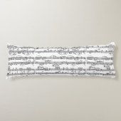 Notenmuster Seitenschläferkissen (Vorderseite)