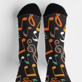 Notenmuster Socken (Oben)