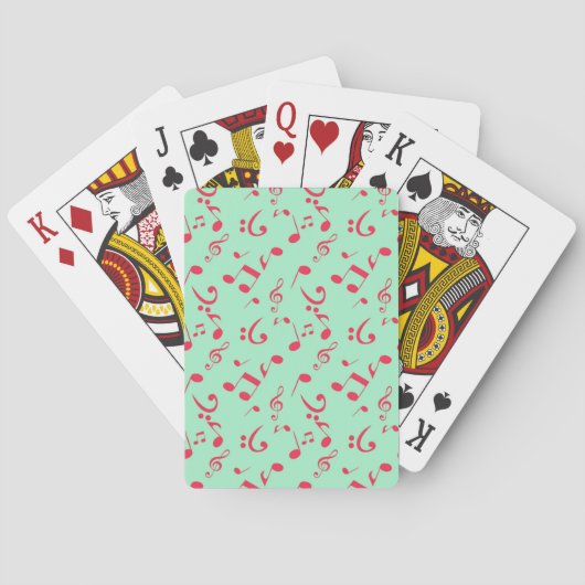 Notenmuster Spielkarten (Rückseite)
