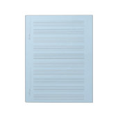 Notenpapier – Druckbare Notenblätter Notizblock (Rotiert)